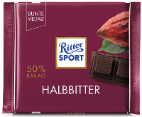 Ritter Sport Halbbitter 100 g Tafel